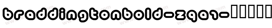 BraddingtonBold-zqa1字体转换