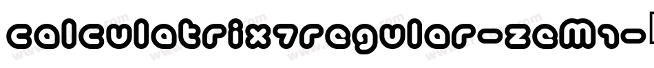Calculatrix7Regular-zEM1字体转换