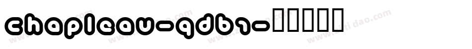 Chapleau-qDB1字体转换