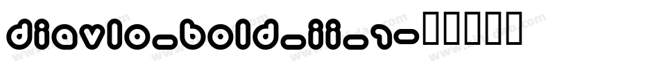 Diavlo_BOLD_II_1字体转换