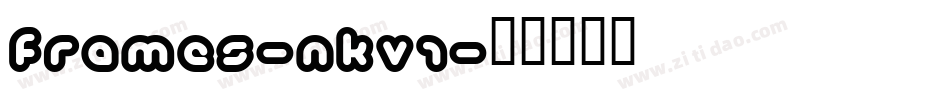Frames-nKV1字体转换