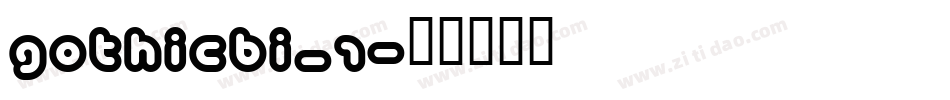 GOTHICBI_1字体转换