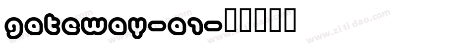 Gateway-A1字体转换