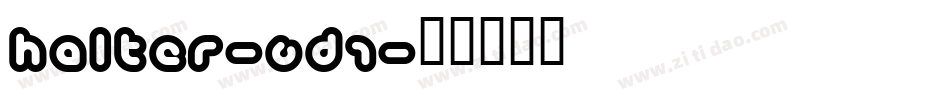Halter-6d1字体转换