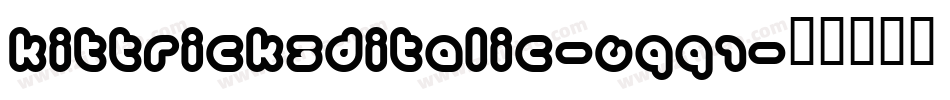 Kittrick3DItalic-6qq1字体转换