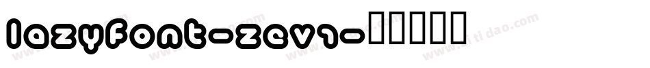 Lazyfont-zeV1字体转换
