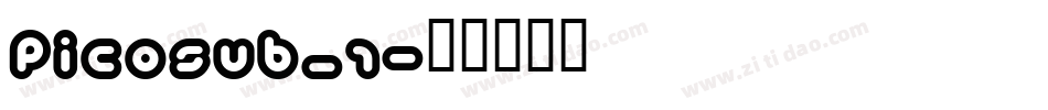 PICOSUB_1字体转换
