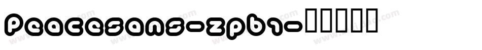 Peacesans-zpB1字体转换