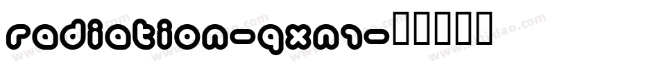 Radiation-qxn1字体转换