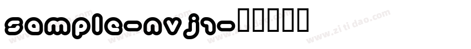 Sample-nvJ1字体转换