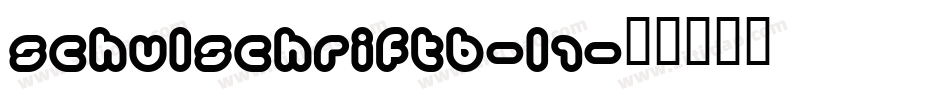 SchulschriftB-L1字体转换