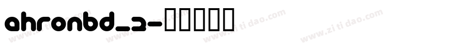 ahronbd_2字体转换