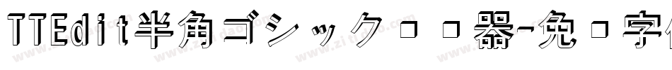 TTEdit半角ゴシック转换器字体转换