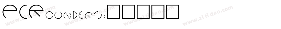 PCRounders字体转换