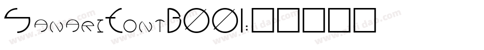 SanariFontB001字体转换