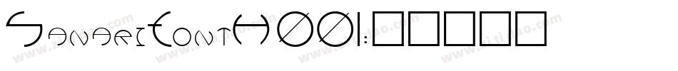 SanariFontH001字体转换
