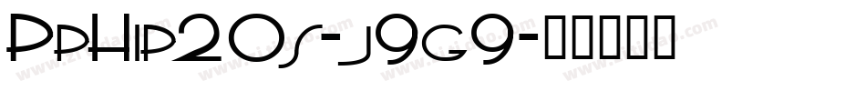 PpHip20s-j9g9字体转换