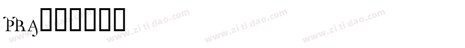 PRA字体转换