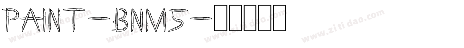 Paint-BnM5字体转换