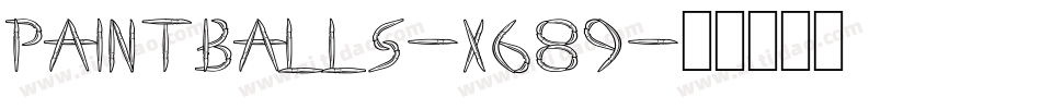 Paintballs-X689字体转换