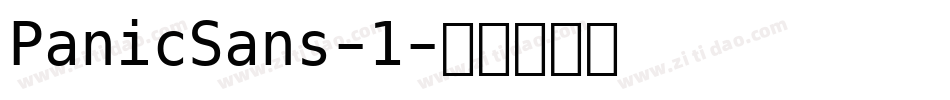 PanicSans-1字体转换