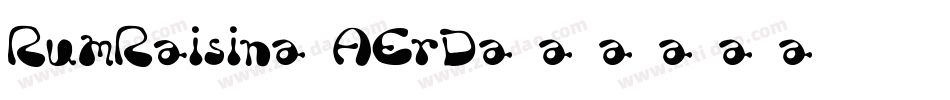 RumRaisin-AErD字体转换