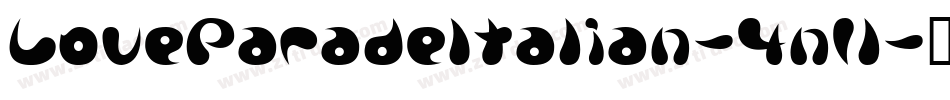 LoveParadeItalian-4n1l字体转换