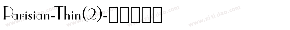 Parisian-Thin(2)字体转换