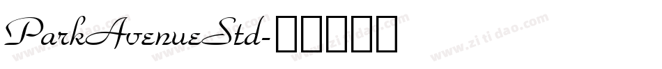 ParkAvenueStd字体转换