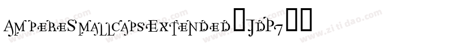 AmpereSmallcapsExtended-JdP7字体转换