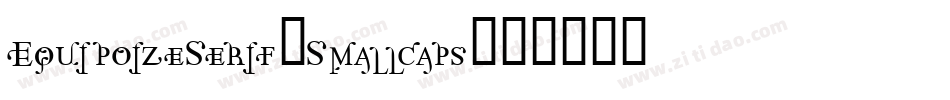 EquipoizeSerif-Smallcaps字体转换
