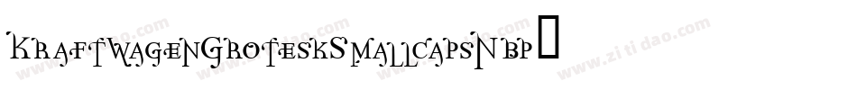 KraftwagenGroteskSmallcapsNbp-2rn8字体转换
