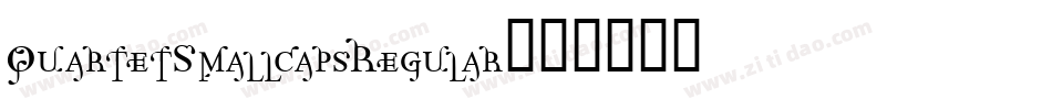 QuartetSmallcapsRegular字体转换