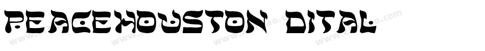 peacehouston3dital字体转换