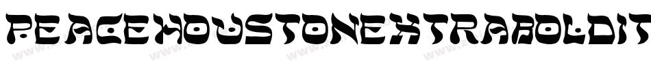 peacehoustonextraboldital字体转换
