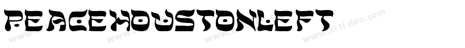 peacehoustonleft字体转换