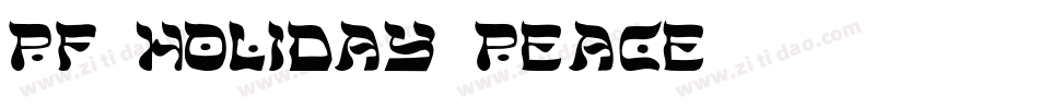 pf_holiday_peace字体转换