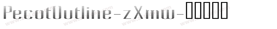 PecotOutline-zXmw字体转换