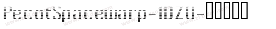 PecotSpacewarp-1DZ0字体转换