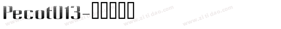 Pecot013字体转换