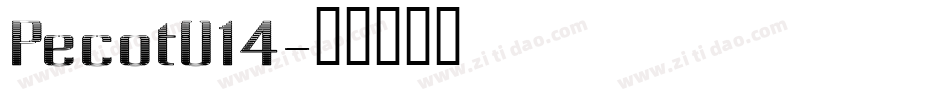 Pecot014字体转换
