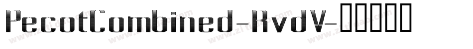 PecotCombined-RvdV字体转换