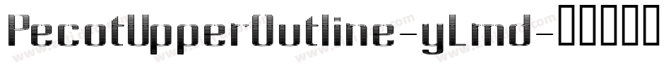PecotUpperOutline-yLmd字体转换