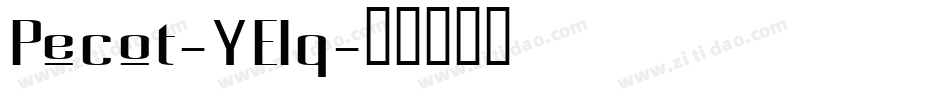 Pecot-YElq字体转换