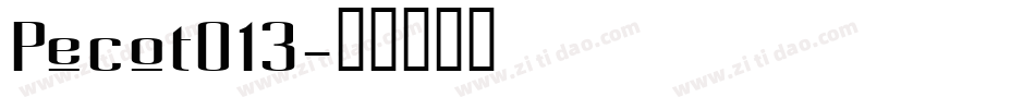Pecot013字体转换