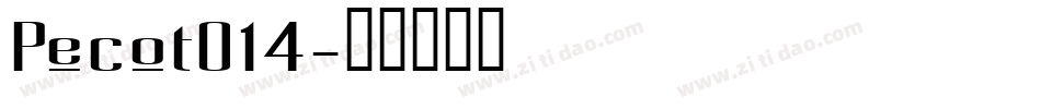 Pecot014字体转换