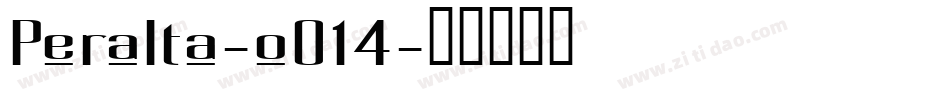 Peralta-o014字体转换