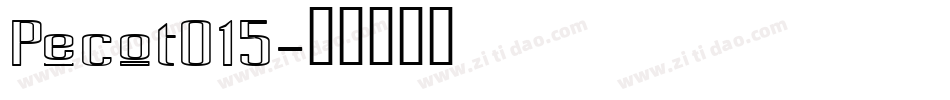 Pecot015字体转换