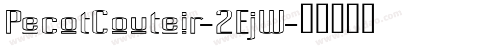 PecotCouteir-2EjW字体转换