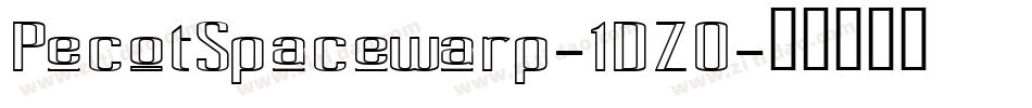PecotSpacewarp-1DZ0字体转换